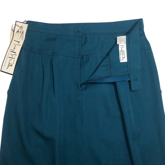 Mary McFadden Wool Blend Vintage Deadstock Midi Skirt Sz 14 NWT - Picture 5 of 13